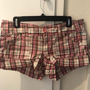 American Eagle Short Plaid Shorts